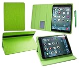 emartbuy Medion Lifetab P10325 Tablet PC 10.1 Zoll Universal (9-10 Zoll) Grün Premium PU Leder Multi-Angle Exekutive Folio Geldbörse Tasche Hülle Grün Innenraum mit Kartensteckplätze + Grün Sty