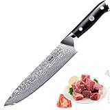 Kitchen Emperor Küchenmesser Damastmesser Professionelle Chefmesser 8 zoll Sehr Scharfe Klinge 67 Lagen Damaskus Stahl Köche Messer zum S