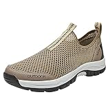 schuhe herren Mesh Cover Durchdringende Air Soft Bottom Laufende Wanderschuhe Mode Männer Mesh Casual Sportschuhe Slip-On Bergsteigen Soft Bottom T