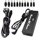 PFMY Notebook Laptop 90W Universal AC Adapter Netzteil Ladegerät Ladekabe Charger Kompatibel für HP Compaq Dell Toshiba ASUS Sony Acer Samsung Lenovo Thinkpad Delta Liteon Chicony, mit 11 Steck