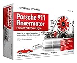 FRANZIS 67140 - Porsche 911 Boxermotor, hochwertiger Modell-Bausatz des klassischen 6-Zylinder Motors, Maßstab 1:4, 290 Bauteile zum Stecken und Schrauben, inkl. Soundmodul, Anleitung und Begleitb