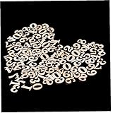 PiniceCore 100pcs Holz-Zahlen Embellishments 0-9 Zahlen 15mm Scrapbooking-Verzierungen Karte, Die Craft DIY