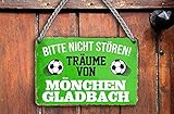 schilderkreis24 – Blechschild Lustiger Spruch “Bitte Nicht stören MÖNCHEN GLADBACH“ Deko Garage Artikel Sport Verein Geschenkidee Club Fußball Liebhaber Begeisterte 18x12