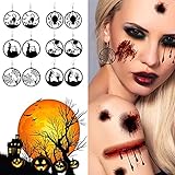 YSFWL üBertriebene Super GroßE Halloween Ohrringe, KüRbis Skelett SchäDel Kopf Fledermaus Spinne Geist Schwarze Katze Charm Ohrstecker Ohrringe Schmuck Retro AnhäNger Ohrringe FüR Damen MäD