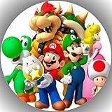 Fondant Tortenaufleger Tortenbild Geburtstag Super Mario T17