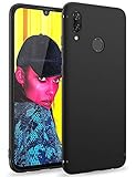 BENNALD Hülle für Huawei P Smart 2019 Hülle Soft Schutzhülle Case Cover - Premium TPU Tasche Handyhülle für Huawei P Smart 2019 (Schwarz，Black)