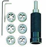 Proxxon 24 082 24082 Schneideisenhalter mit Schneideisen, Schwarz, E