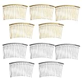 F Fityle 10 Stücke Metall Einsteckkamm Haarkamm Steckkamm Haarschmuck Hochzeit Schleier Clip - g