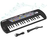 Shayson 37 Tasten Keyboard, Digital Musik Klavier mit Mikrofon für Kinder Geschenk, Elektronische Klavier Spielzeug mit FM Radio für Kinder und Einsteig