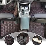 Muchkey Auto Fußmatten Set für Hyundai i10 i20 ix20 ix35 i30 i40 Equus Accent Veloster Loniq Verna Anpassen Hochwertige Fussmatten Teppiche Schwarz R