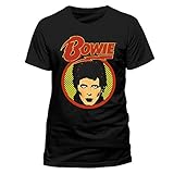 CID Herren David Bowie T-Shirt, schwarz, EU: XXL