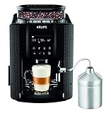 Krups EA8160 Kaffeevollautomat (1450 Watt, 1,8 Liter, 15 bar, LC Display, Cappuccinatore) schw