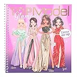 Depesche 11597 TOPModel - Dress Me Up Stickerbuch Glamour, Mal- und Stickerbuch für junge Fashion-Designer, 24 Seiten und zahlreiche Sticker, ca. 18 x 17,5 x 1,2