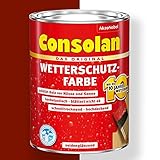 Consolan Wetterschutz-Farbe (2,5 l, schwedenrot)