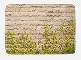 Memory Foam Badematte, Wasserabsorbierende rutschfeste Badematte Brick Wall Ground Creepy Kletterholz Badvorleger Maschinenwaschbar, für Badewanne Dusche Schlafzimmer, 40 x 60