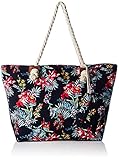 Amazon Brand - Hikaro große Strandtasche wasserabweisend und robust mit Reißverschluss Hawaii L
