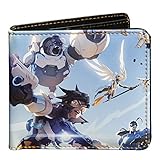 Overwatch Geldbörse Sky Battle Tracer Winston Mercy Reinhardt Brieftasche 9,8x10,8x1,7cm b