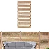 Gartenpirat Sichtschutzzaun 90x180 cm aus Lärchenholz Bausatz Zaunelement zum selber B