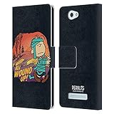 Head Case Designs Offizielle Peanuts Linus Mummy Spooktacular Leder Brieftaschen Handyhülle Hülle Huelle kompatibel mit Wileyfox Spark/