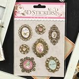 18Patterns 3D Aufkleber Scrapbooking Material Schmetterling Blume Metallrahmen Spanplatte Verschönerung DIY Dekoration Hobby Handwerk
