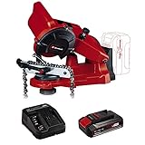 Einhell Akku-Sägekettenschärfgerät GE-CS 18 Li Power X-Change (Li-Ion, 18 V, LED Licht, Leerlaufdrehzahl 6500 min^-1, Tiefenbegrenzung, inkl. 2,5 Ah Akku und Ladegerät)