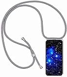 Bigcousin Handykette kompatibel mit Samsung Galaxy S7,Handyhülle mit Band,Transparent Silikonhülle,Schutzhülle mit Kordel in G