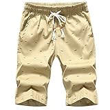 Ericcay Strand Shorts Der Sommer Shorts Herren Stilvolle Quick Legere Dry Unikat Herren Beach Shorts Atmungsaktiv Kurze Hosen Shorts Kleider 981 Männer Nnlich (Color : Khaki, Size : XL)