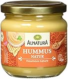 Alnatura Bio Aufstrich Hummus natur, vegan, 6er Pack (6 x 180 g)