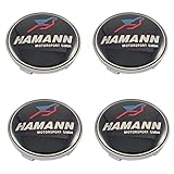 LUDOSTREET ref0009 (X4) Logo Emblem Abzeichen Anagramm Felgenrad Auto Auto Kompatibel mit BMW 68mm 5 Pins (Hamann)