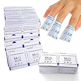 Hicollie Nail Polish Remover Wraps, 100 Stück UV Gel Nagellackentferner Nagel Folie Soak Off Gel Polish Remover Pads Acryl Nagellack Entferner Tü