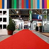 casa pura Messeteppich bis 40 m Länge - schwer entflammbar - Nadelfilz Meterware als Hochzeitsteppich Rollteppich Eventteppich VIP Teppich - Auslegware für Privat & Gewerbe (rot, 200x500 cm)