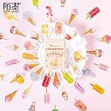 PMSMT 46 Stück/Packung Eisautomat Dekorative Schreibwaren Aufkleber Scrapbooking DIY Tagebuch Album Stick Lab