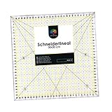 OfficeTree Schneiderlineal - 30 x 30 cm - Patchworklineal Lineal zum Nähen mit exakten Abmessungen und Z