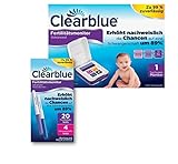 Clearblue Kinderwunsch Fertilitätsmonitor und Clearblue 20 Fertilitätstests und 4 Schwang