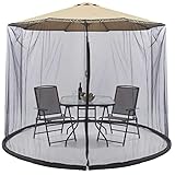 AXH 10FT Moskito-Wanzen-Netz, Sonnenschirm Moskitonetze, Outdoor-Steingarten-Camping-Regenschirm-Sonnenschutz-Abdeckung