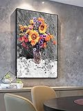 Van Gogh SunFlower Wandbilder für Wohnzimmer Moderne Straße Graffiti Wandkunst Leinwand Malerei Poster Wohnkultur 60x90cm R