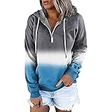 MEIYIKELO Damen Pullover - Trainingsjacke baumwollpulli Vintage Sweater XXL Pullover Damen flauschig Oversize Hoodie Anime Hoodie D