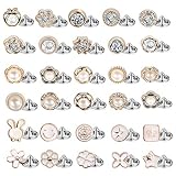 NATUCE 30 Stück 1 cm X 1 cm Broschen Pins für Kleidung, Anti-Licht Kleine Brosche Sicherheitsbrosche, Decorative Brosche Knöpfe Badge Pin Nadeln für Frauen Strickjacke Pullover H