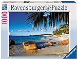 Ravensburger Puzzle 19018 - Unter Palmen - 1000 Teile Puzzle für Erwachsene und Kinder ab 14 Jahren, Puzzle mit Strand-M