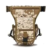 Maijia Beintasche für Herren, taktisch, Militär, für Reisen, Camping, taktisches Reiten, Radfahren, Angeln, Jagd, Wandern, Outdoor-Tasche (Camouflage)