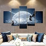 Leinwand Gemälde Final Fantasy Game Art Silk Poster Print Wandbilder für Schlafzimmer Wohnzimmer Dekor 5 Stück Nachttisch Hinterg