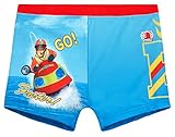 Feuerwehrmann Sam Badehose Jungen Badeshorts (Blau, 98-104)