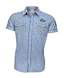 Lonsdale London Herren Berny Slim Fit Shirt, Shortsleeve, Navy/Ice, L