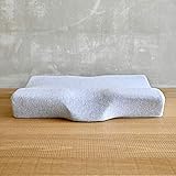 Cushion Lab Extra dichtes ergonomisches Nackenkissen für Nackenstütze, Orthopädisches Konturkissen Rücken/Seitenschläfer Nackenentlastung, CertiPUR-US Memory Foam Kissen mit Bezug aus Bio-Baumw