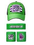 Freeze John Cena WWE Never Give Up grün lila Baseballkappe Stirnband Armband S