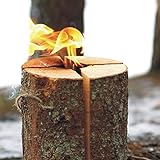 NOOR Schwedenfeuer mit 25cm Höhe und 17-24cm Durchmesser I Schwedenfackel für Outdoor-Spaß bis zu 4 S