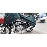 Royal Enfield Interceptor 650 Abdeckplane aus Segeltuch mit wasserdichter Beschichtung, Grü