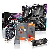 dcl24.de PC Aufrüstkit [13687] AMD 9-5950X 16x3.4 GHz - 64GB DDR4 3600MHz, X570-GPC Mainboard Bundle Kit, ohne onBoard Grafik, eigenständige Grafikkarte notwendig