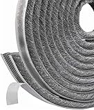 Bürstendichtung Türdichtung Selbstklebend 9 mm(B) x 23 mm(D) x6M(L), Türbodendichtung Insektenschutz, Dichtungsbürste für Tür, Fenster, Kleiderschränk,Zugluftstopper für Tü