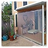 CYTZS 2022 Transparentes Regenfestes Tuch, Durchsichtige Abdeckfolie for Garten, Balkon, Haustier, Zimmerpflanze, Hält Warm, Kalt, Winterhart, 0,12mm Dick (Color : Clear, Size : 6.56x13.12ft/2x4m)